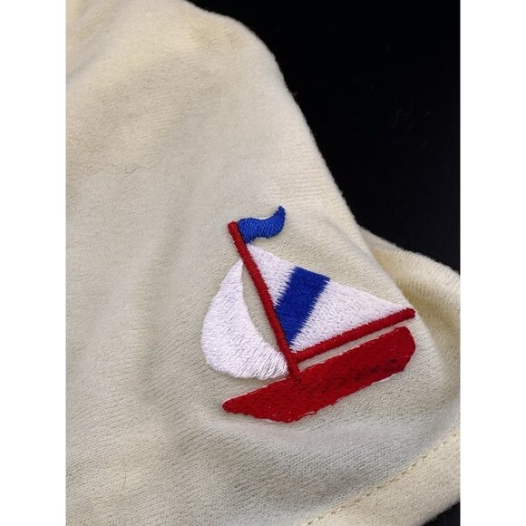 Cabbage Patch Kids Preemie Yellow Sailboat Overalls Jumper Vtg 1984 Smooth - Picture 4 of 8